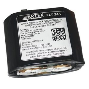 Artex ELT-345 Replacement Lithium Battery (LiMnO2)