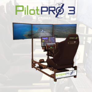 STEMPILOT PILOT PRO 3 HIGH FIDELITY SIT-IN FLIGHT SIMULATOR